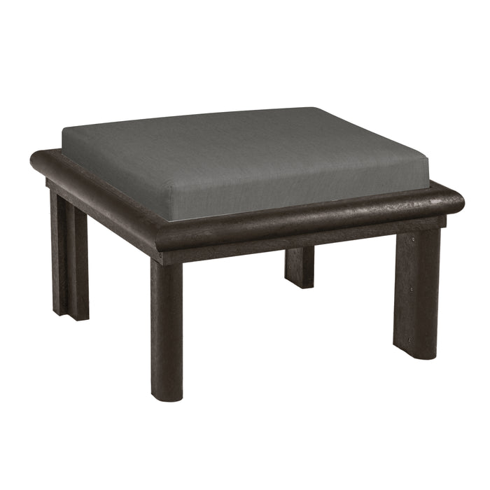 CR Plastics Stratford Large Ottoman with Cushion