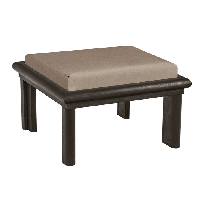 CR Plastics Stratford Large Ottoman with Cushion