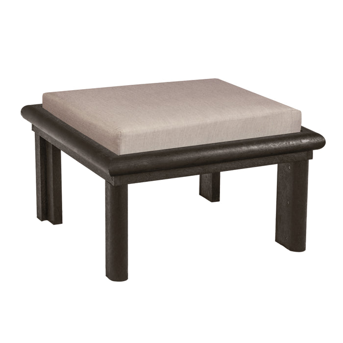 CR Plastics Stratford Large Ottoman with Cushion