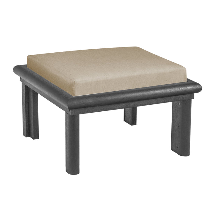 CR Plastics Stratford Large Ottoman with Cushion