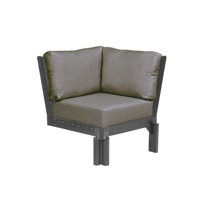 CR Plastics Stratford Sectional Corner Piece with cushions