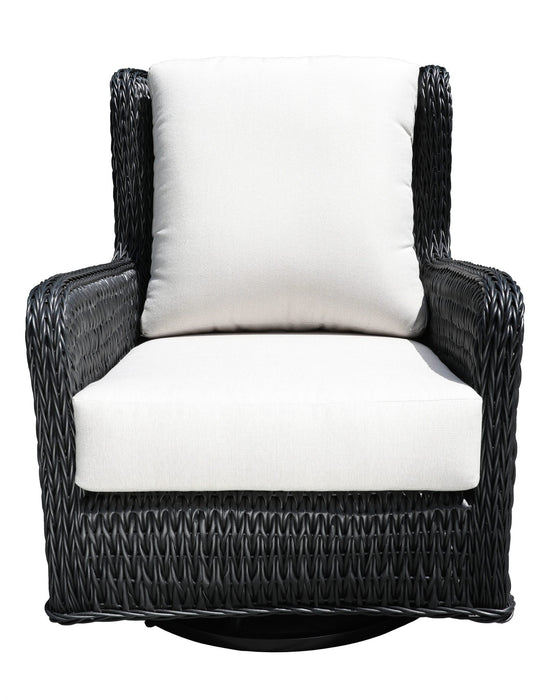 Hudson Deep Seat Wing Swivel Chair