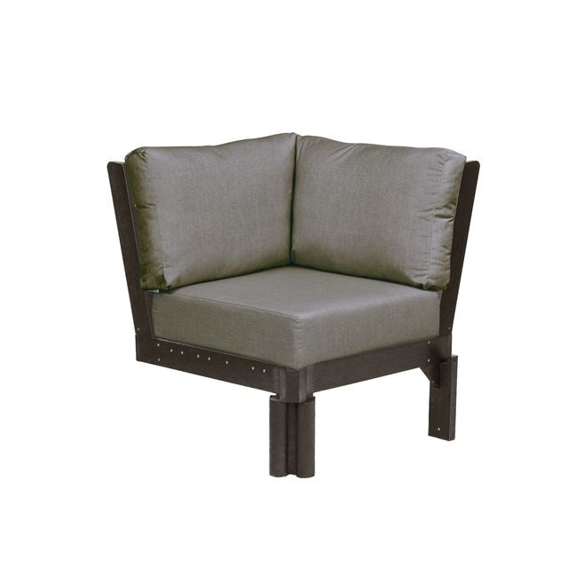CR Plastics Stratford Sectional Corner Piece with cushions