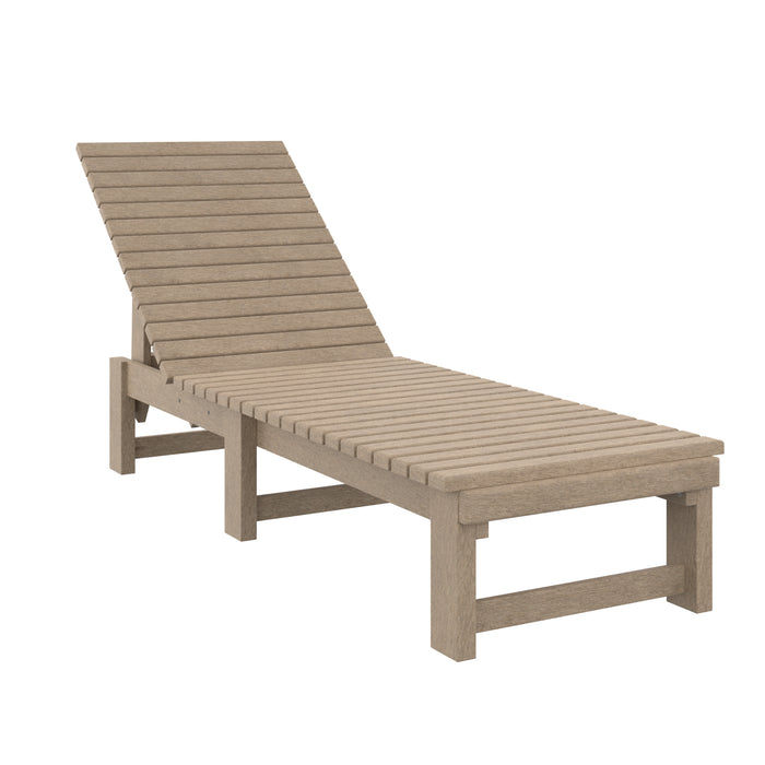 CR Plastics L99 Armless Chaise Lounge