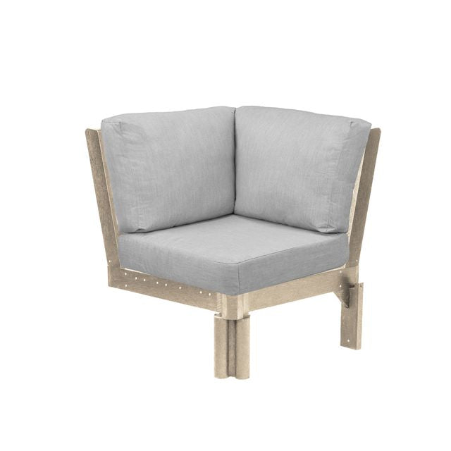 CR Plastics Stratford Sectional Corner Piece with cushions