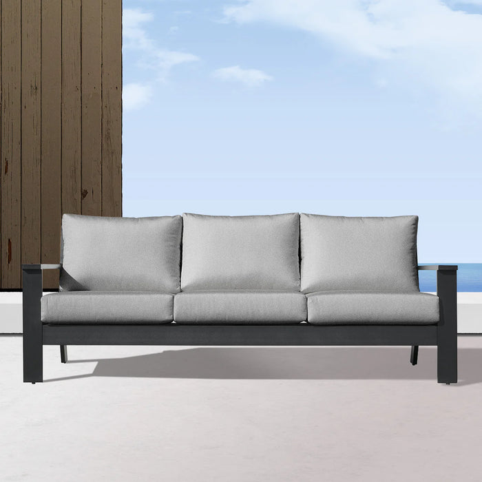 Magnolia Black Aluminum Sofa