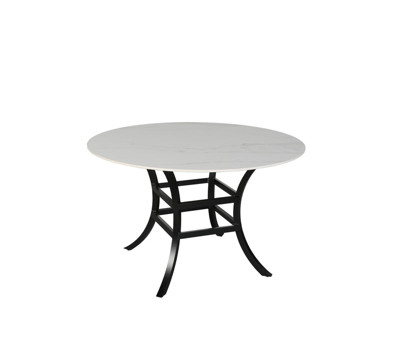 Monaco 48″ Round Stone Dining Table