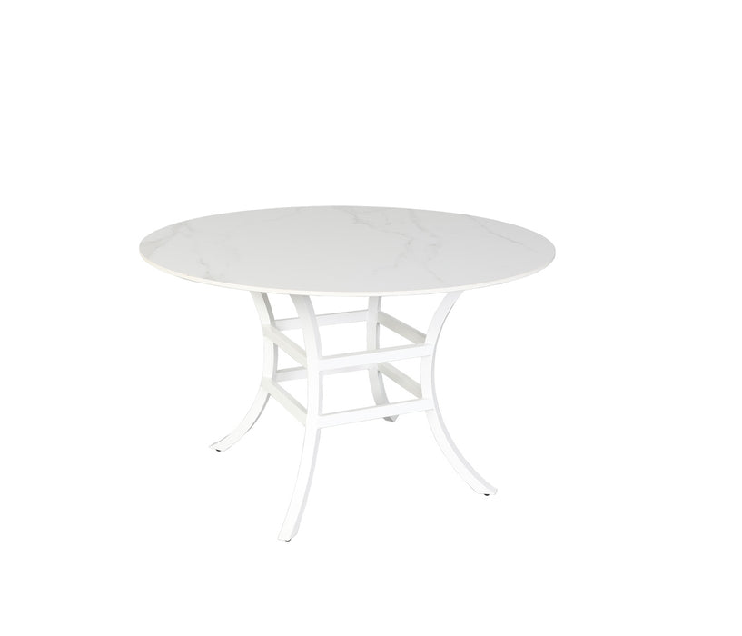 Monaco 48″ Round Stone Dining Table