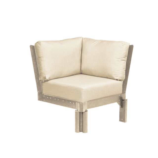 CR Plastics Stratford Sectional Corner Piece with cushions