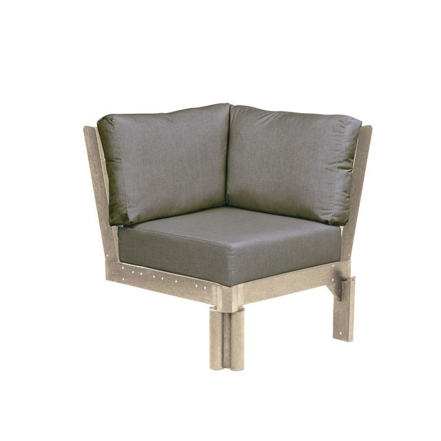 CR Plastics Stratford Sectional Corner Piece with cushions