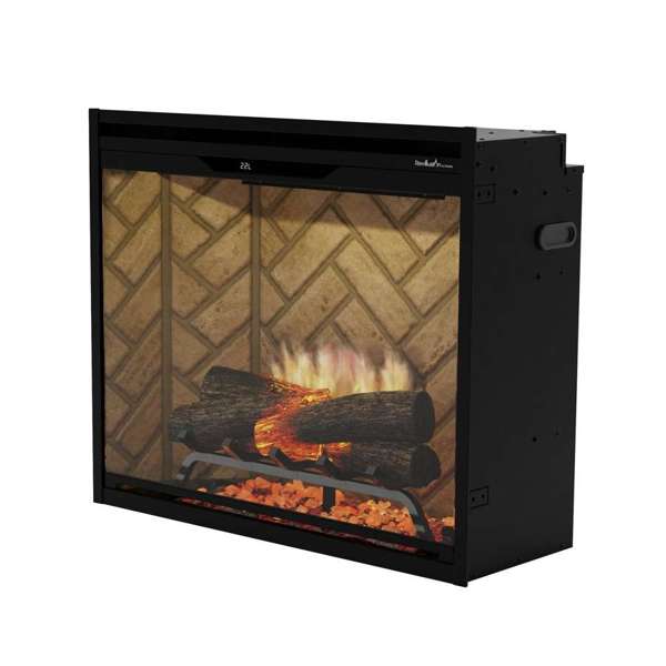 Dimplex Revillusion 30" Built-In Electric Firebox - Herringbone Brick