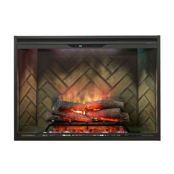Dimplex Revillusion 42" Built-In Electric Firebox - Herringbone Brick
