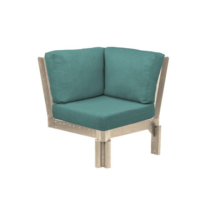 CR Plastics Stratford Sectional Corner Piece with cushions
