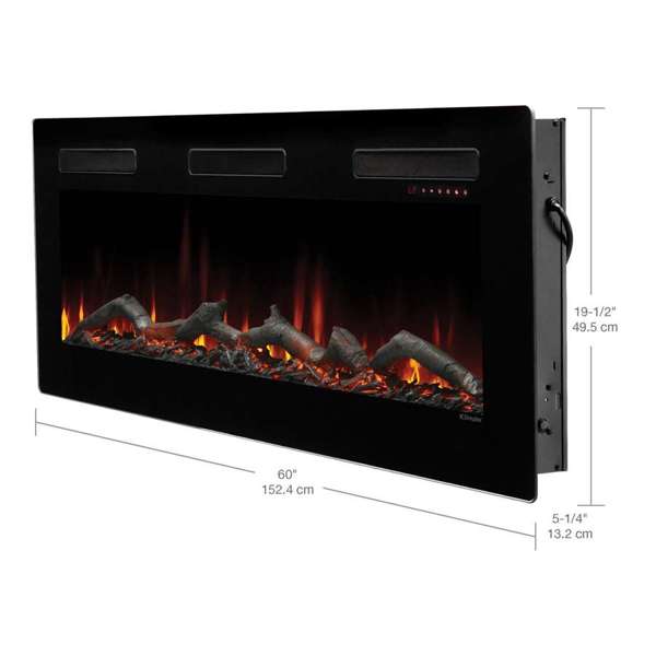Dimplex Sierra 60" Wall-mounted / Built-In Linear Electric Fireplace
