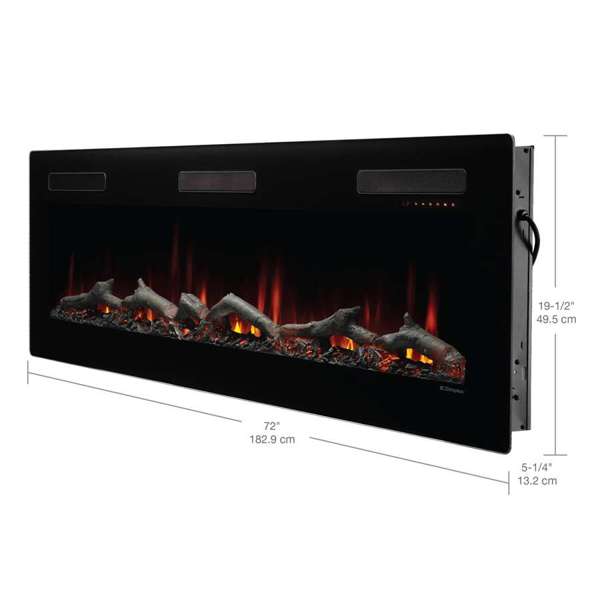 Dimplex Sierra 72" Wall-mounted / Built-In Linear Electric Fireplace