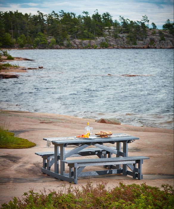 T52 72" Rectangular Picnic Table