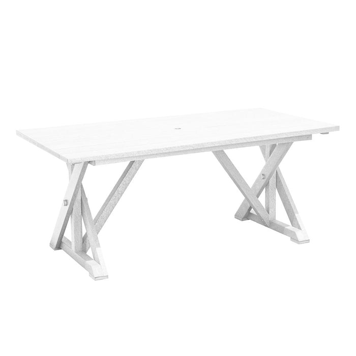 T203 38"Wide Harvest Dining Table with 2" Umbrella Hole