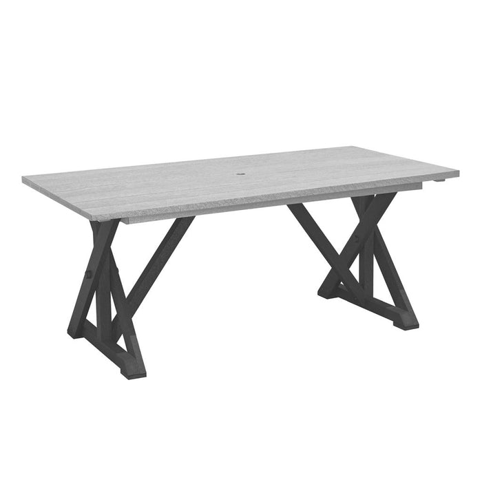 T203 38"Wide Harvest Dining Table with 2" Umbrella Hole