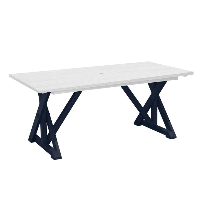 T203 38"Wide Harvest Dining Table with 2" Umbrella Hole