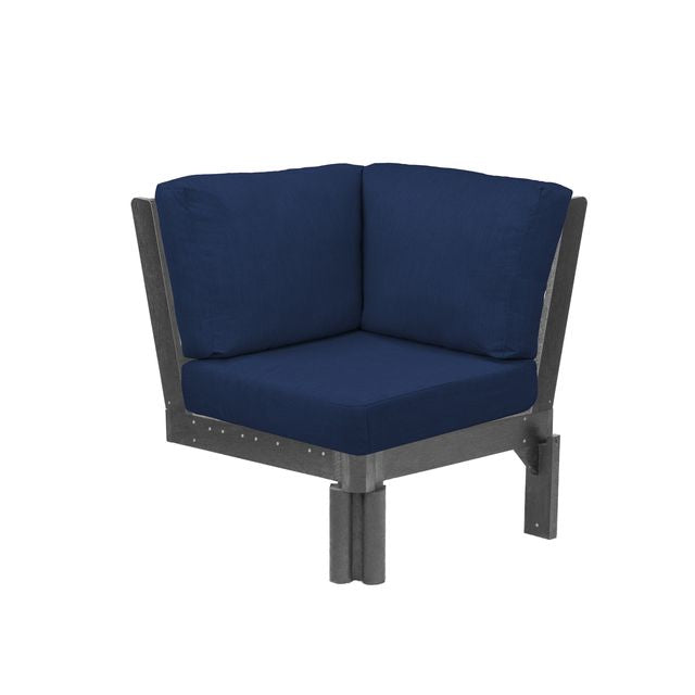 CR Plastics Stratford Sectional Corner Piece with cushions