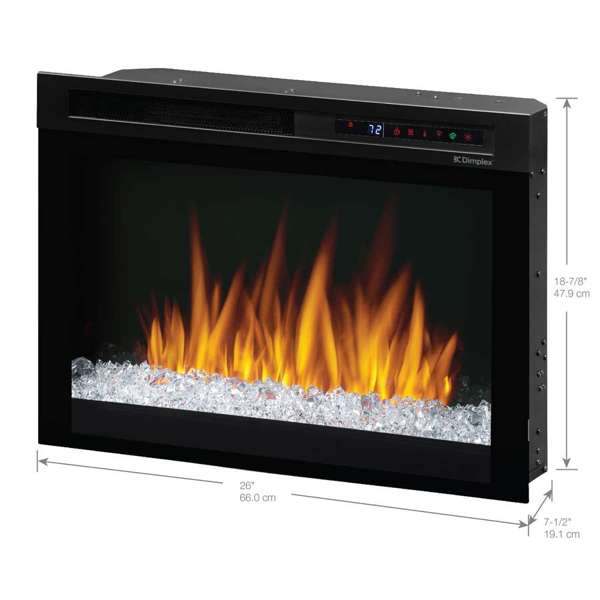 Dimplex Nova 26" Plug-In Electric Firebox with Acrylic Ember Bed