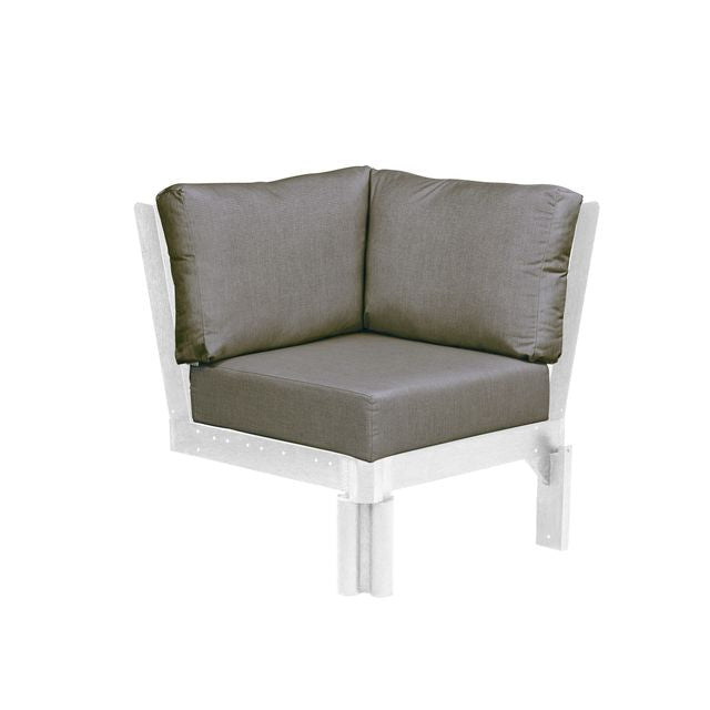 CR Plastics Stratford Sectional Corner Piece with cushions