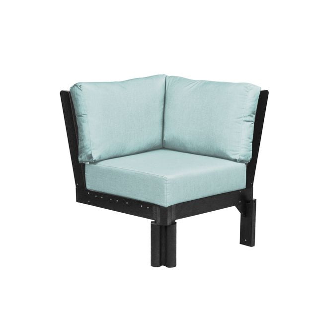 CR Plastics Stratford Sectional Corner Piece with cushions