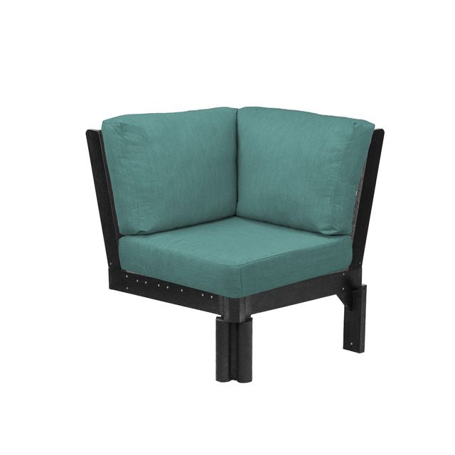 CR Plastics Stratford Sectional Corner Piece with cushions