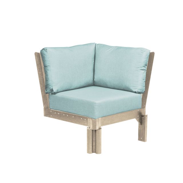 CR Plastics Stratford Sectional Corner Piece with cushions
