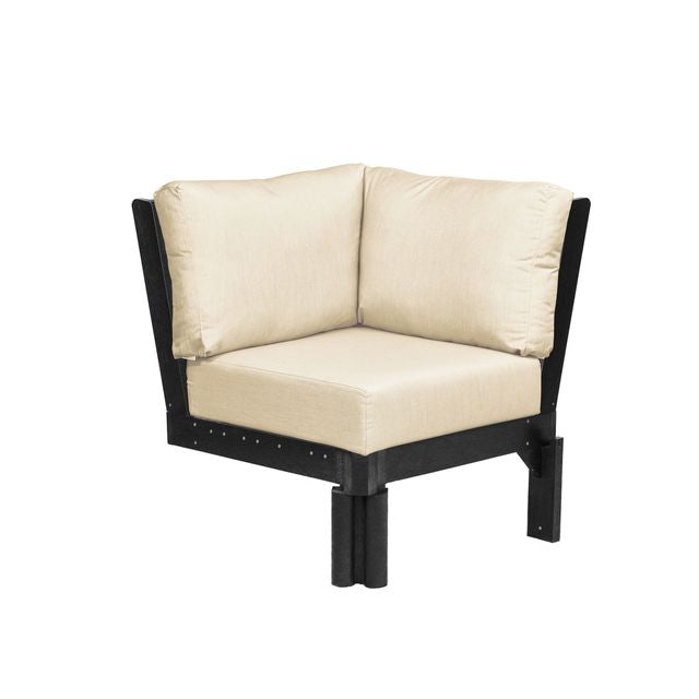 CR Plastics Stratford Sectional Corner Piece with cushions