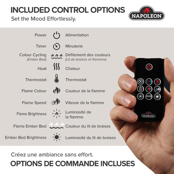 Napoleon 42" Entice Electric Fireplace