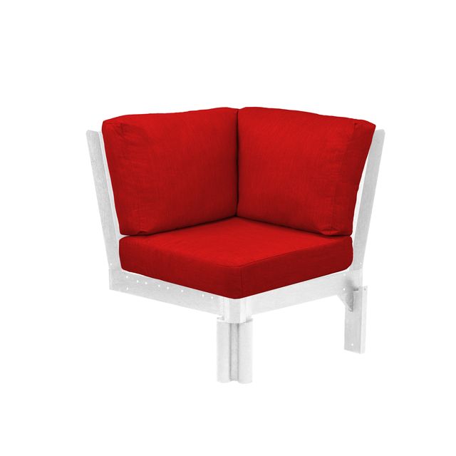 CR Plastics Stratford Sectional Corner Piece with cushions