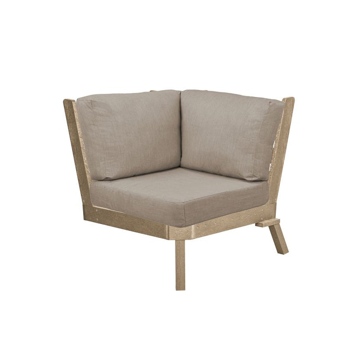 CR Plastics Tofino Sectional Corner Piece with Cushions