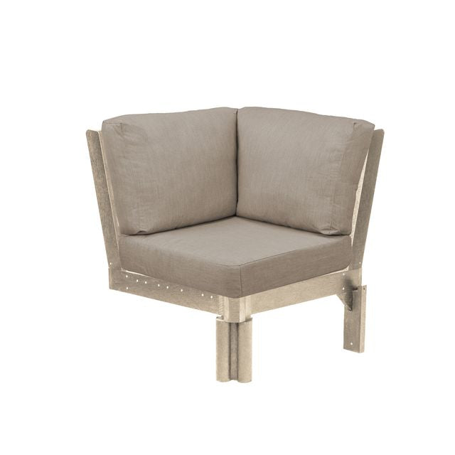 CR Plastics Stratford Sectional Corner Piece with cushions