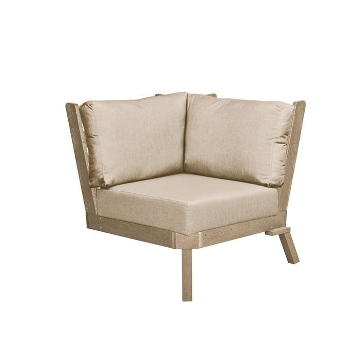 CR Plastics Tofino Sectional Corner Piece with Cushions