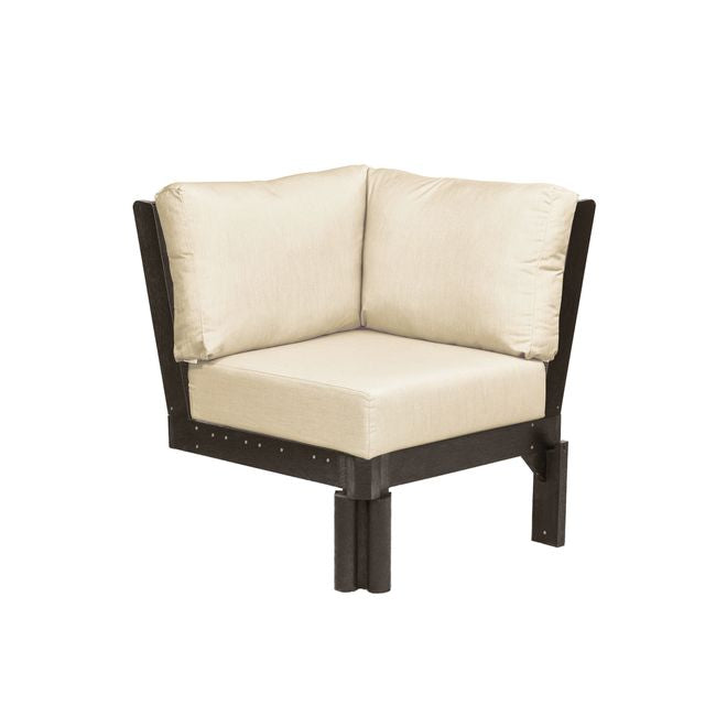 CR Plastics Stratford Sectional Corner Piece with cushions