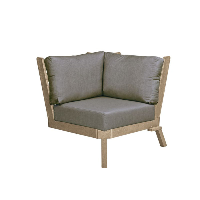 CR Plastics Tofino Sectional Corner Piece with Cushions
