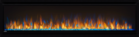 Slimline Alluravision Electric Fireplace with blue crystals by Napoleon  