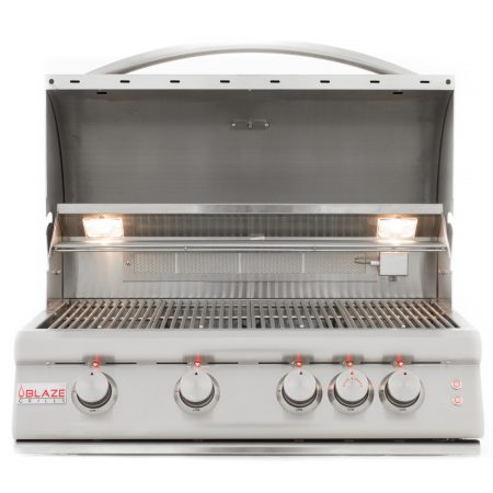 BLAZE 32 INCH 4-BURNER LTE GAS GRILL WITH REAR BURNER AND BUILT-IN LIGHTING  SYSTEM  BLZ-4LTE2LP Propane