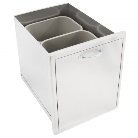 BLAZE ROLL OUT DOUBLE TRASH/RECYCLE DRAWER   BLZ-TREC-DRW