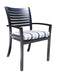 Lakeview Dining Armchair by Cabana Coast - Dark Rum