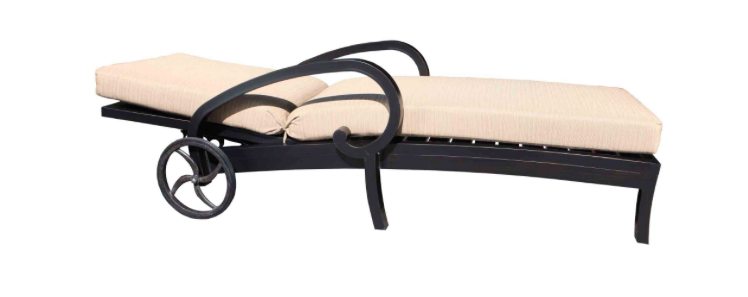 Milano Deep Seat Chaise Lounge Side View