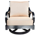 Milano Deep Seat Swivel Rocker Chair Front View