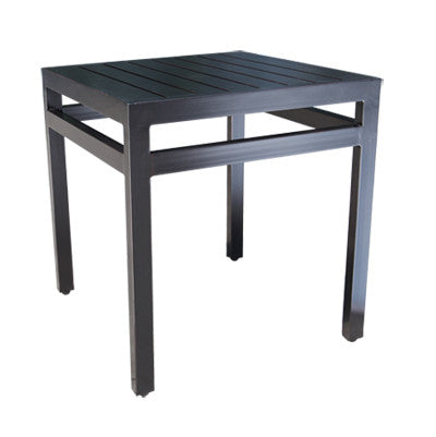 Monaco Accent Table by Cabana Coast - 21" Square Side Table - Dark Rum