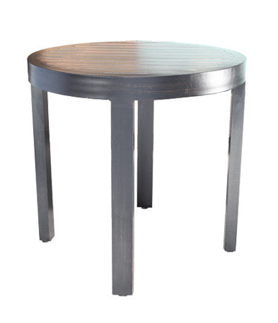 Monaco Accent Table by Cabana Coast - 23" Round Side Table - Dark Rum
