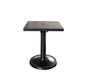 Monaco Counter Height Table by Cabana Coast - 24" Square Pedestal Table - Dark Rum