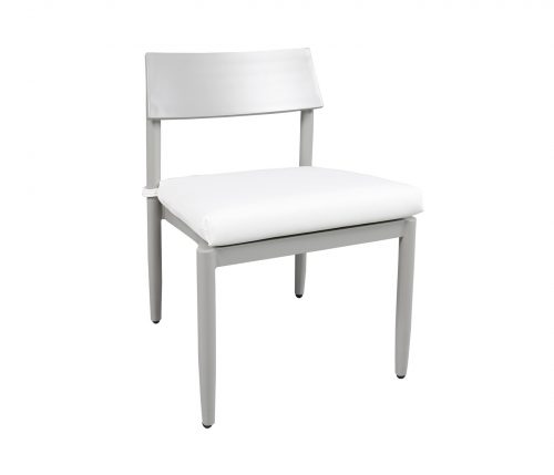 Cast Aluminium Dining Side Chair Grey