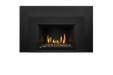 Napoleon Gas Fireplace Insert - Oakville Glass with Large 3-Sided Black Faceplate