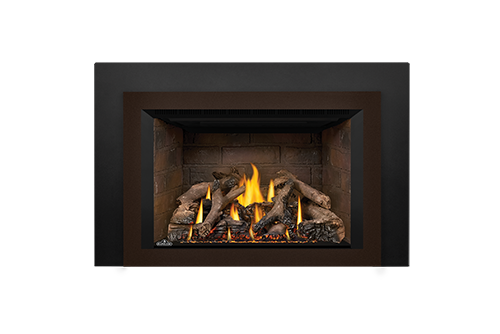 Napoleon Gas Fireplace Insert - Oakville X4 with Newport Bricks