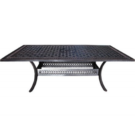 Pure Dining Table - 102" Rectangular Table Frame: Foster Cast Aluminum 